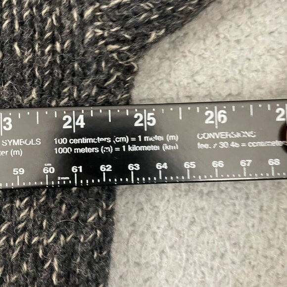 VTG Eddie Bauer Sweater Men LT Gray Wool Marled 90s Hong Kong Pullover Crewneck - Picture 6 of 7